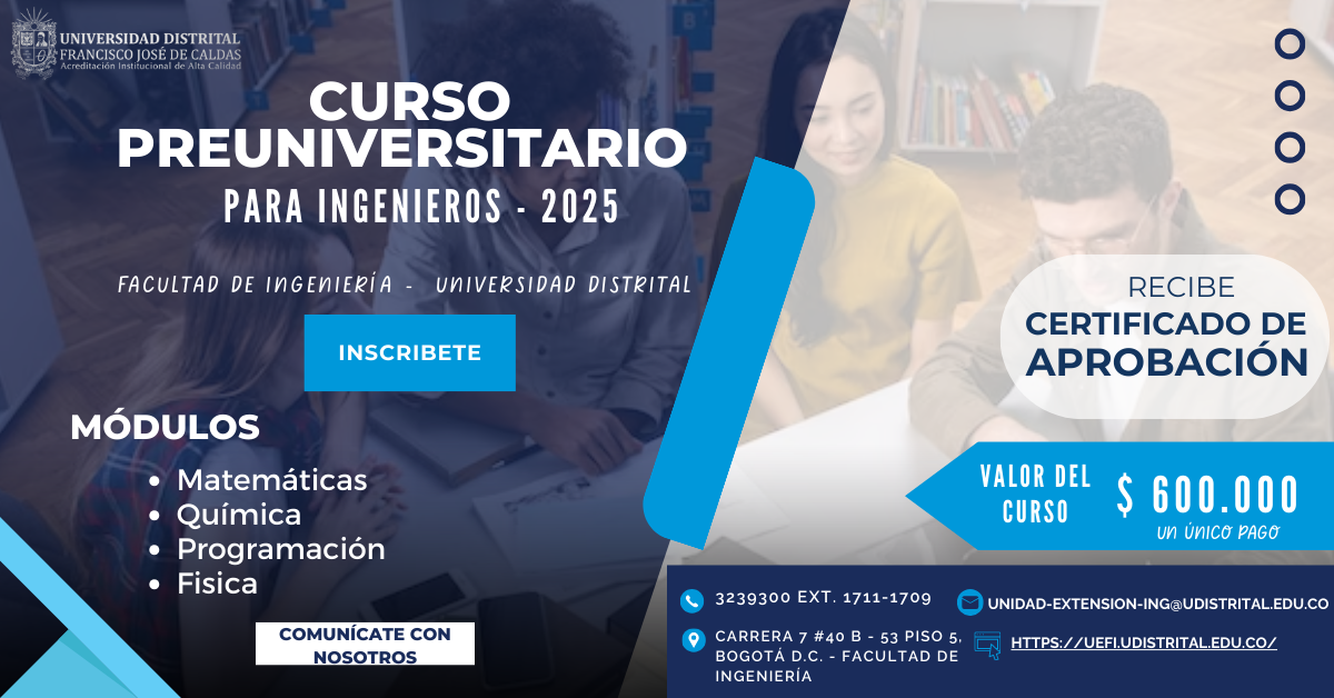 CURSO PREUNIVERSITARIO PARA INGENIEROS 2025