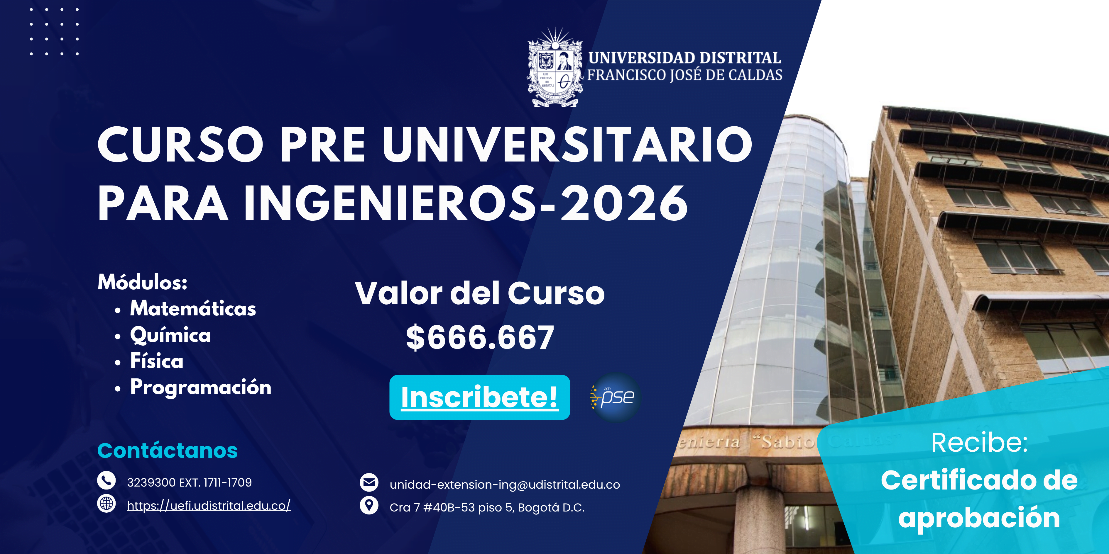 CURSO PREUNIVERSITARIO PARA INGENIEROS 2025