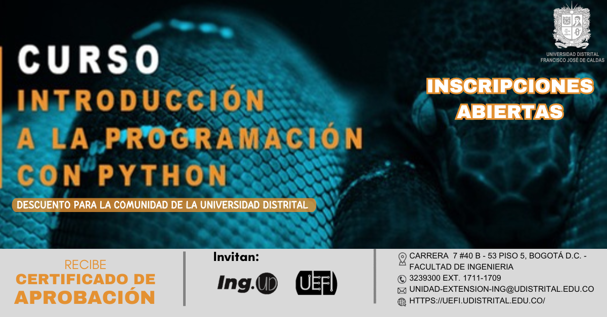 Cursos, tutoriales y diplomados en Bogotá con la Universidad Distrital